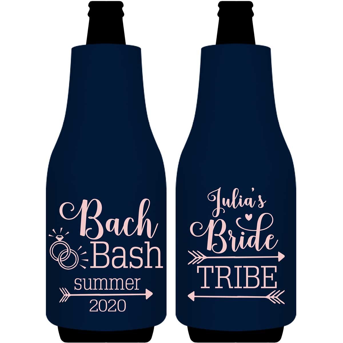 Bride Tribe Bachelorette Bash 1A Foldable Bottle Sleeve Koozies Wedding Gifts for Guests