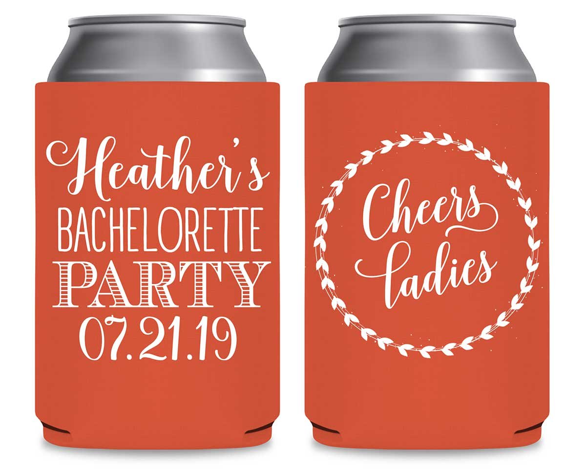 Cheers Ladies Bachelorette 1A Foldable Can Koozies Wedding Gifts for Guests