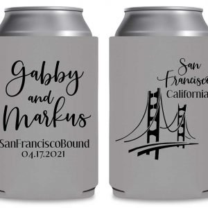 City Bound 1A Any City Foldable Can Koozies Wedding Gifts for Guests