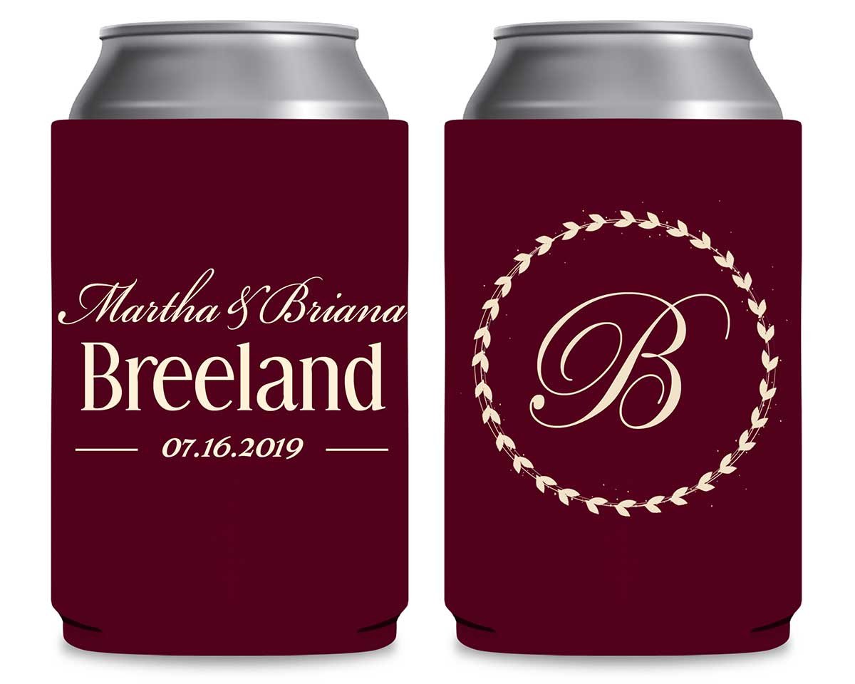 Classic Wedding Design 3A Foldable Can Koozies Wedding Gifts for Guests