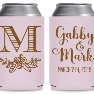 Classic Wedding Design 6A Foldable Can Koozies Wedding Gifts for Guests