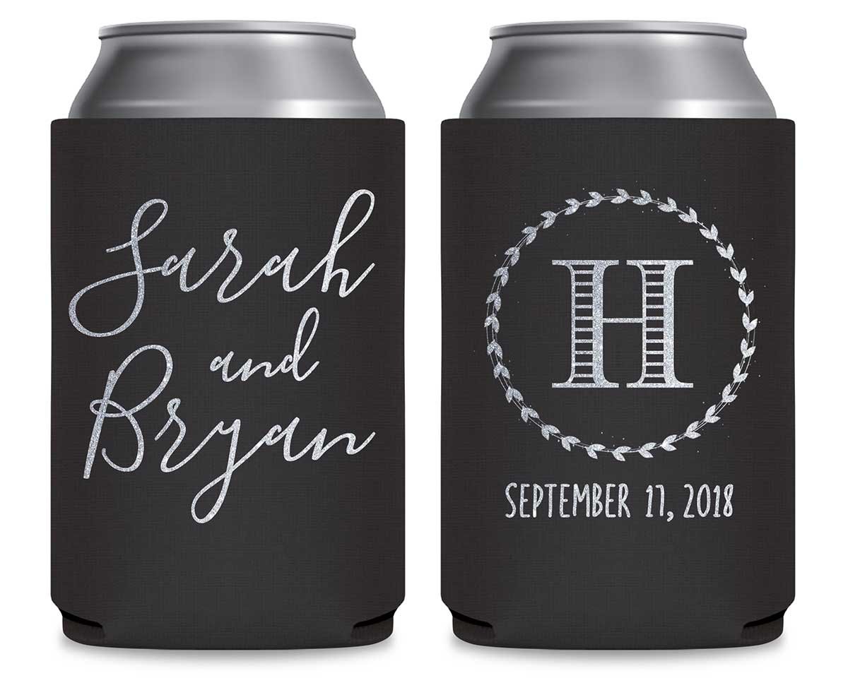 Classic Wedding Design 7A Foldable Can Koozies Wedding Gifts for Guests