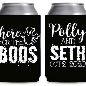 Here For The Boos 1A Foldable Can Koozies Wedding Gifts for Guests