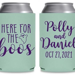 Here For The Boos 2A Foldable Can Koozies Wedding Gifts for Guests