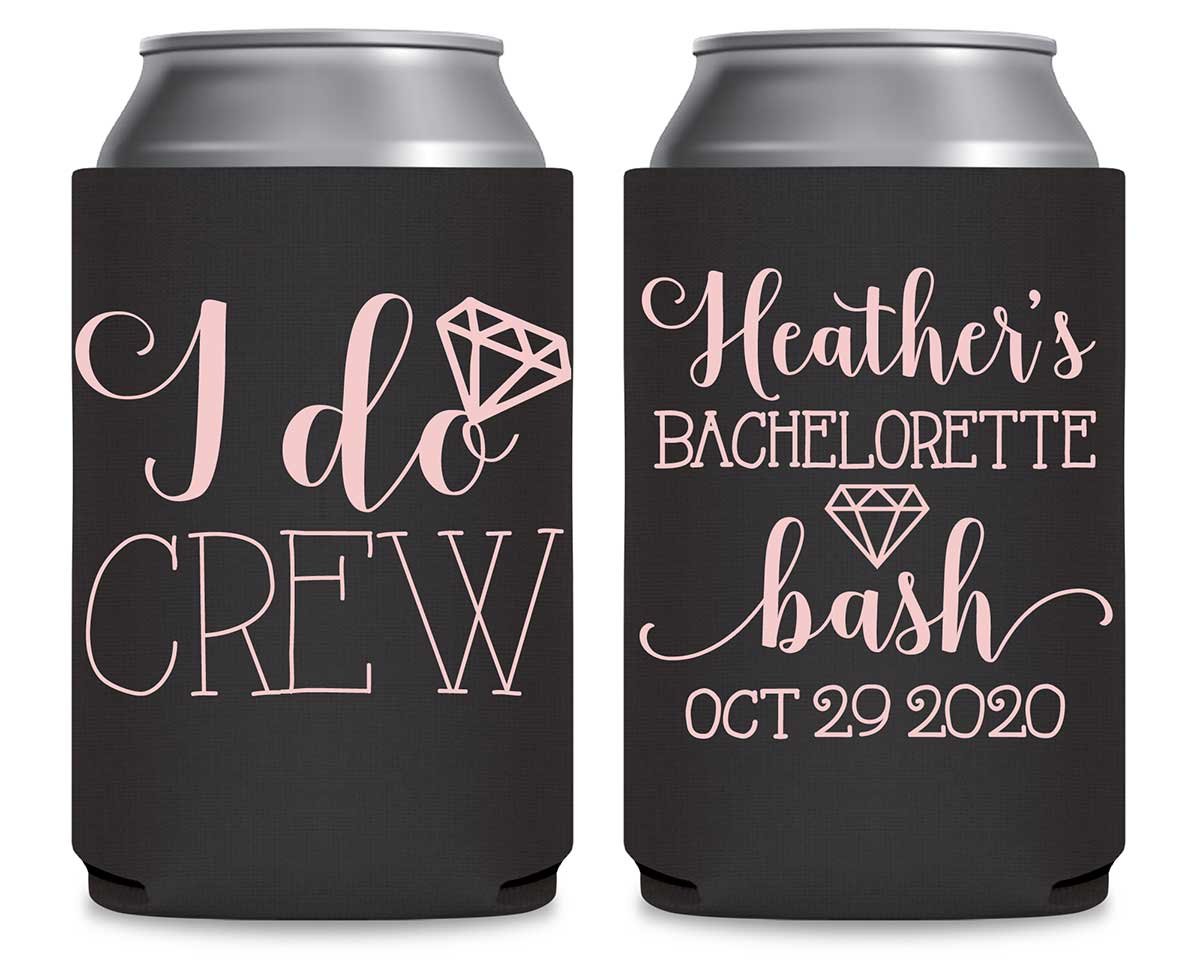 I Do Crew Bachelorette 1A Foldable Can Koozies Wedding Gifts for Guests