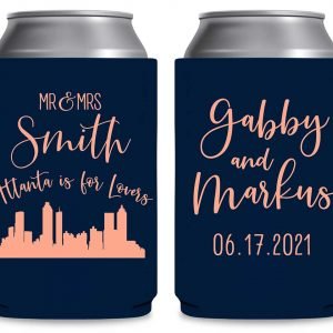 Just For Lovers 1A Any City Skyline Foldable Can Koozies Wedding Gifts for Guests