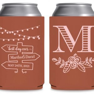 Mason Jar Lights 2A Post Sign Foldable Can Koozies Wedding Gifts for Guests