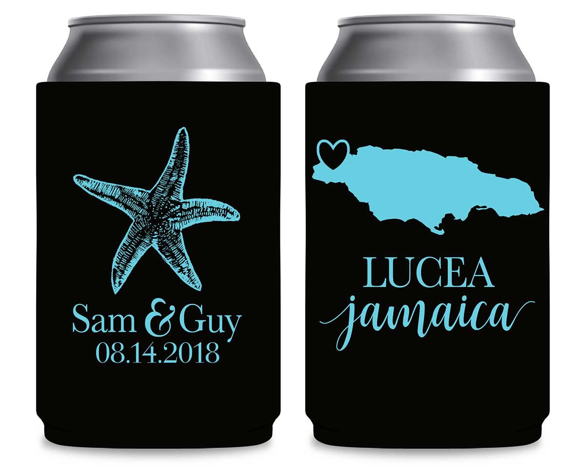 Starfish 4A Any Map Foldable Can Koozies Wedding Gifts for Guests
