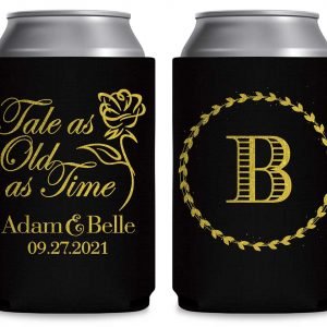 Tale As Old As Time 1A Foldable Can Koozies Wedding Gifts for Guests