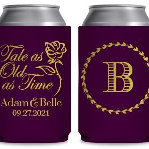 Tale As Old As Time 1A Foldable Can Koozies Wedding Gifts for Guests