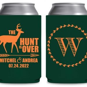 The Hunt Is Over 3A Foldable Foam Can Koozies Wedding Gifts for Guests