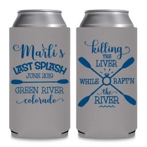The Last Splash 2A Killing The Liver Foldable 8.3 oz Slim Can Koozies Wedding Gifts for Guests