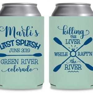 The Last Splash 2A Killing The Liver Foldable Can Koozies Wedding Gifts for Guests