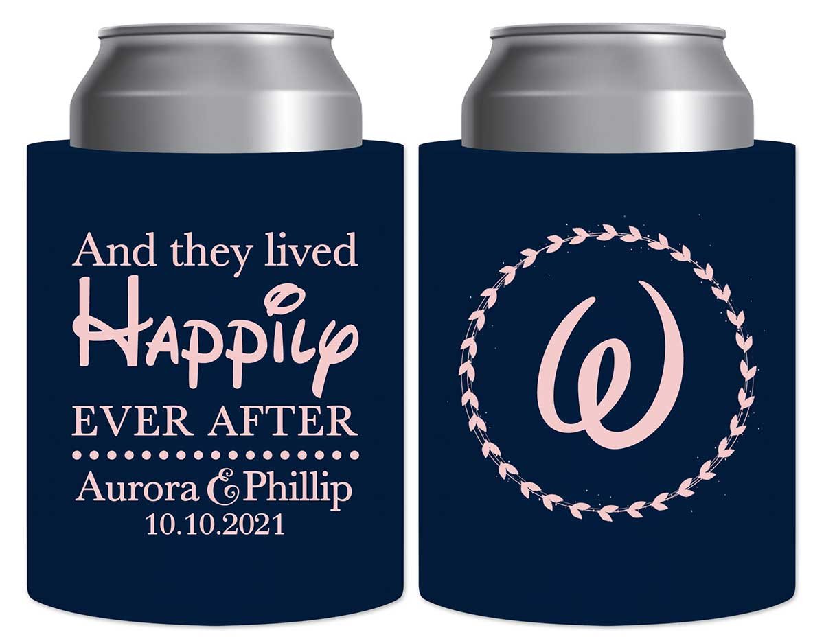 And They Lived Happily Ever After 1A Thick Foam Can Koozies Fairytale Wedding Gifts for Guests