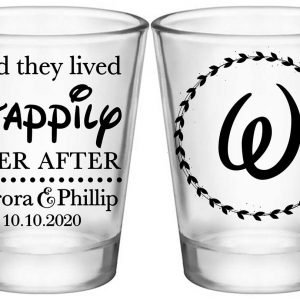 And They Lived Happily Ever After 1A2 Standard 1.75oz Clear Shot Glasses Fairytale Wedding Gifts for Guests