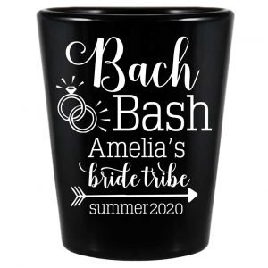 Bride Tribe Bachelorette Bash 1A Standard 1.5oz Black Shot Glasses Rustic Bachelorette Party Gifts for Guests