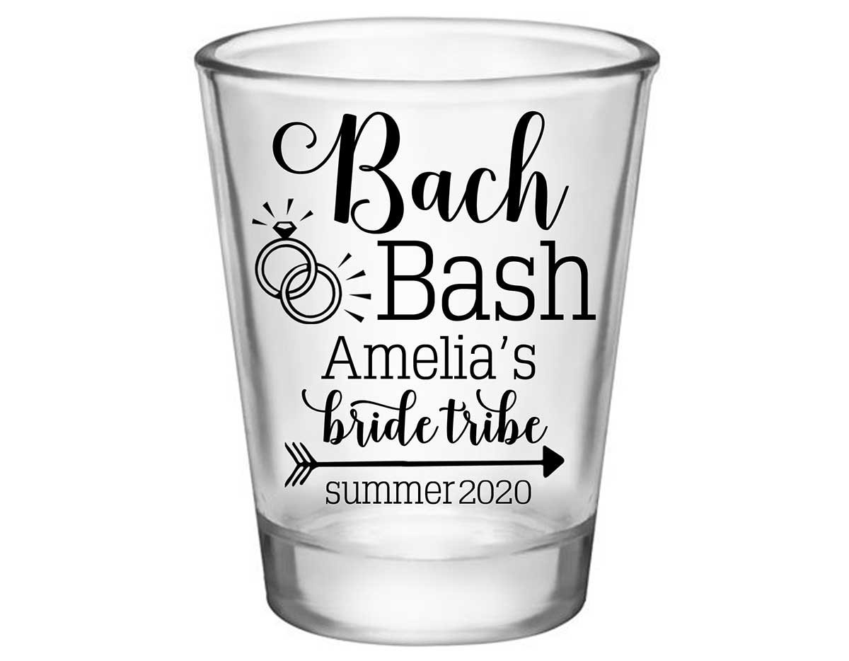 Bride Tribe Bachelorette Bash 1A Standard 1.75oz Clear Shot Glasses Rustic Bachelorette Party Gifts for Guests