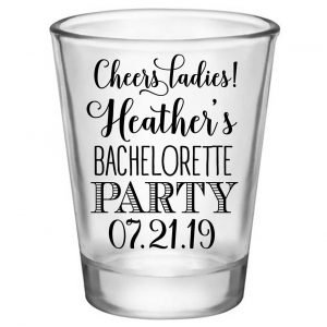Cheers Ladies Bachelorette 1A Standard 1.75oz Clear Shot Glasses Personalized Bachelorette Party Gifts for Guests