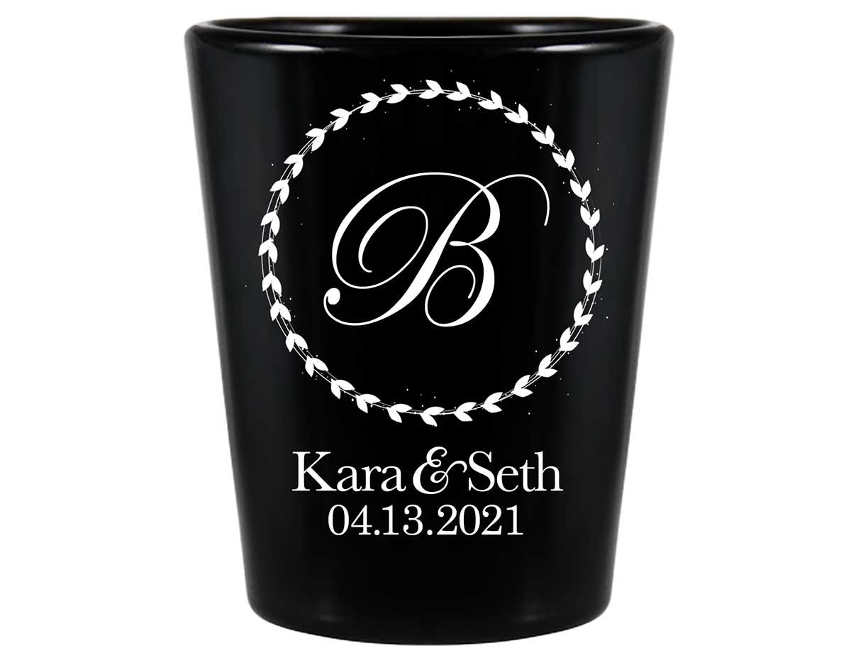 Classic Wedding Design 5A Standard 1.5oz Black Shot Glasses Personalized Wedding Gifts for Guests