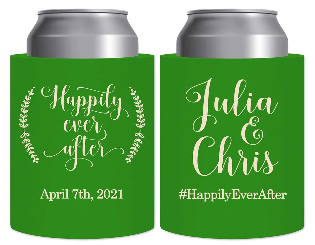 Happily Ever After 2A Thick Foam Can Koozies Fairytale Wedding Gifts for Guests
