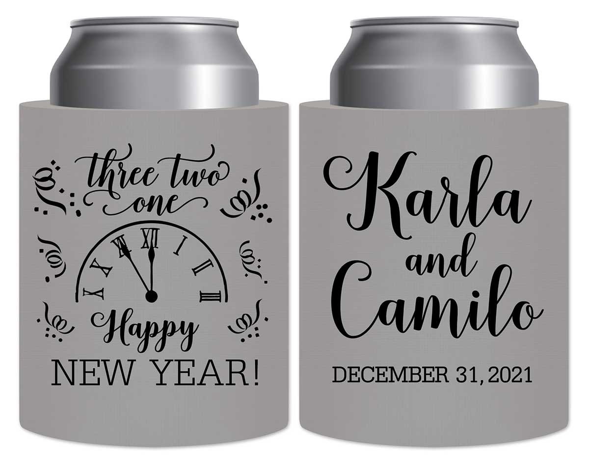 Happy New Year 2A Thick Foam Can Koozies New Years Eve Wedding Gifts for Guests