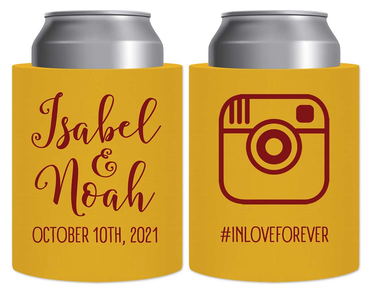 Instagram Hashtag 1A Thick Foam Can Koozies Cute Wedding Gifts for Guests