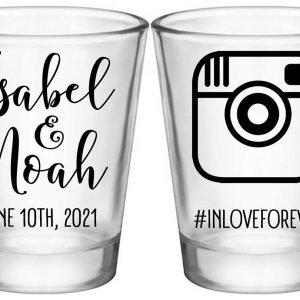 Instagram Hashtag 1A2 Standard 1.75oz Clear Shot Glasses Cute Wedding Gifts for Guests