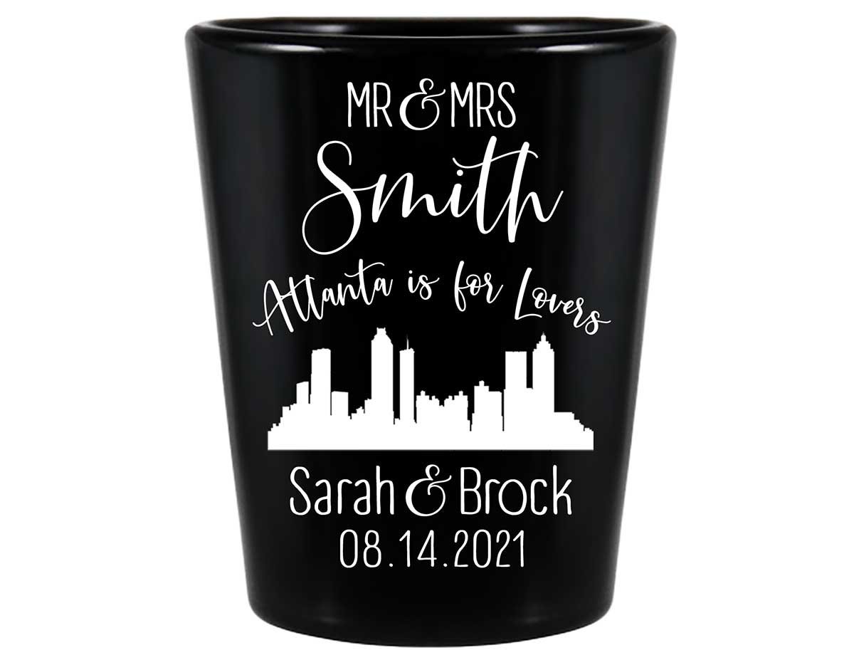 Just For Lovers 1A Any City Skyline Standard 1.5oz Black Shot Glasses City Wedding Gifts for Guests
