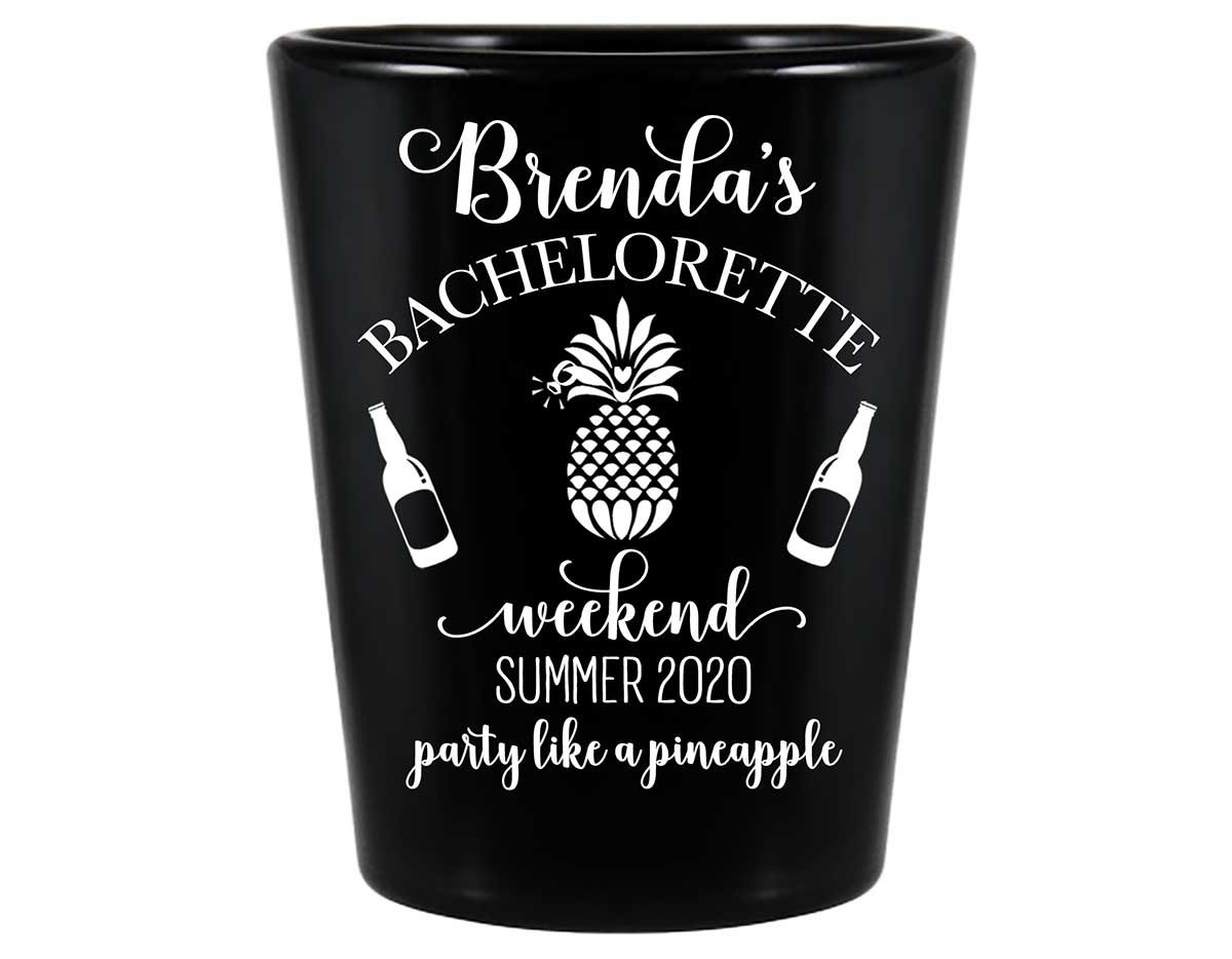 Party Like A Pineapple 1A Standard 1.5oz Black Shot Glasses Funny Bachelorette Party Gifts for Guests