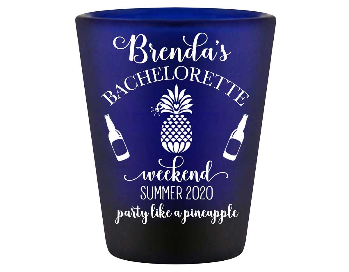 Party Like A Pineapple 1A Standard 1.5oz Blue Shot Glasses Funny Bachelorette Party Gifts for Guests