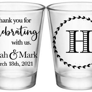 Thank You For Celebrating With Us 1B2 Standard 1.75oz Clear Shot Glasses Thank You Gifts Wedding Gifts for Guests