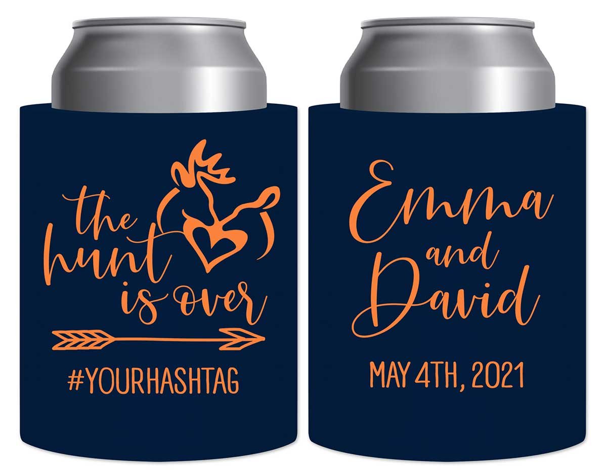 The Hunt Is Over 2A Thick Foam Can Koozies Country Wedding Gifts for Guests