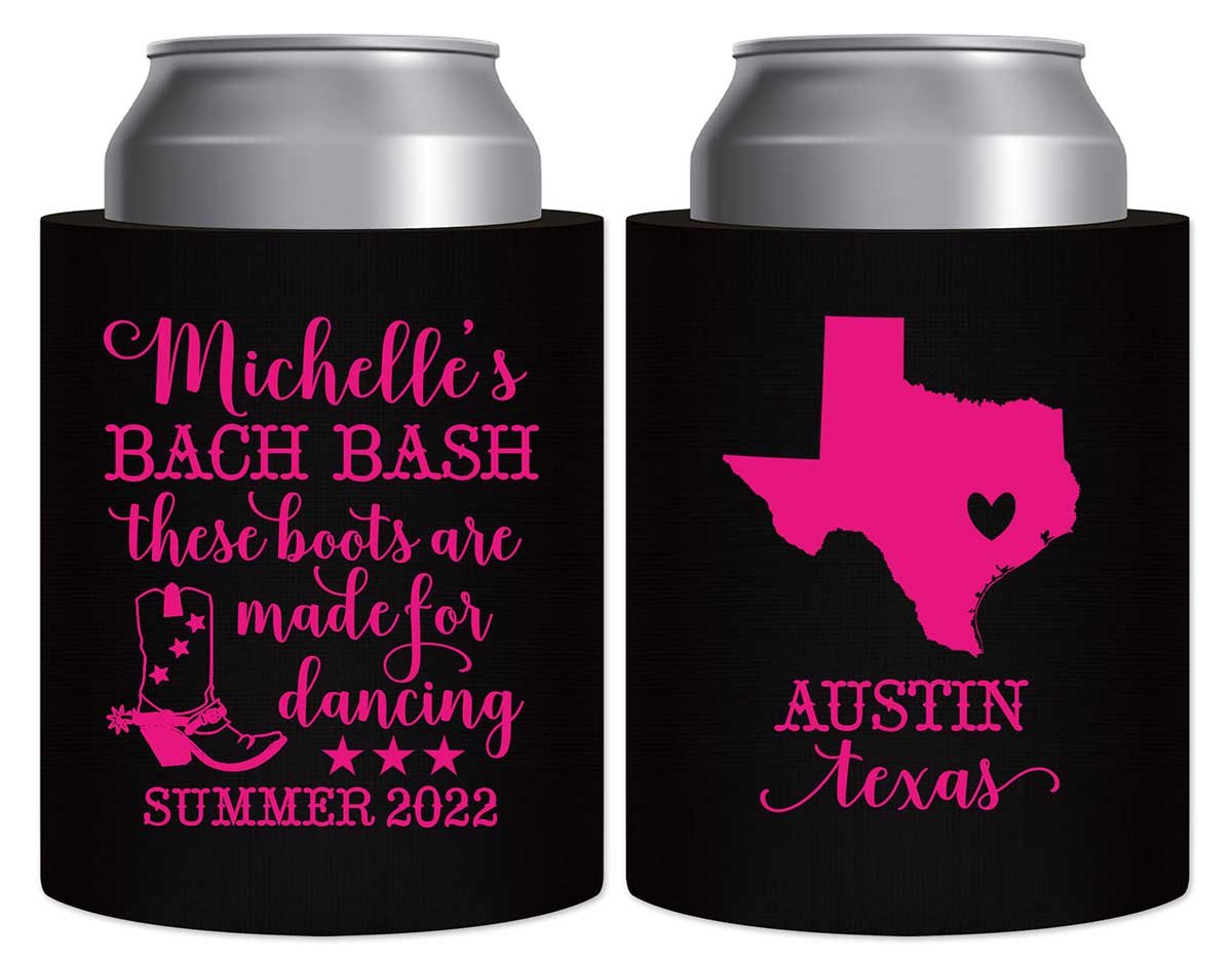 These Boots Are Meant For Dancing 1A Thick Foam Can Koozies Country Bachelorette Party Gifts for Guests