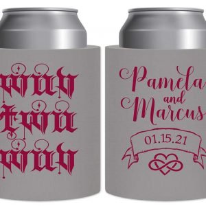 Wuv Twu Wuv 1A Thick Foam Can Koozies Princess Bride Wedding Gifts for Guests